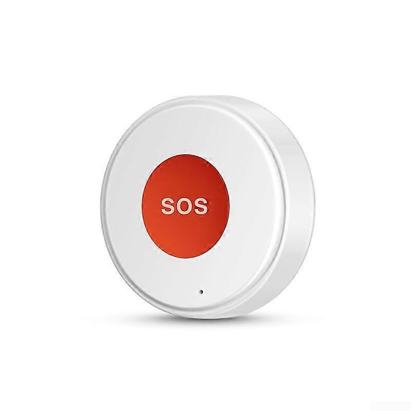 Smart SOS Button WiFi Emergency Alert for Home Security, Rechargeable, Water Resistant, Google Assistant Compatible