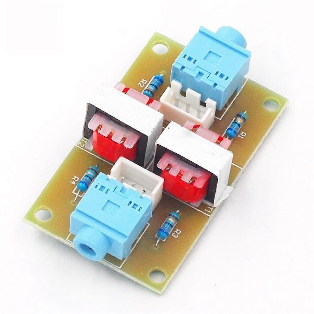 Stereo Audio Isolator Vehicle Common Ground Suppression Interference Noise Isolation Module Transformer Coupler