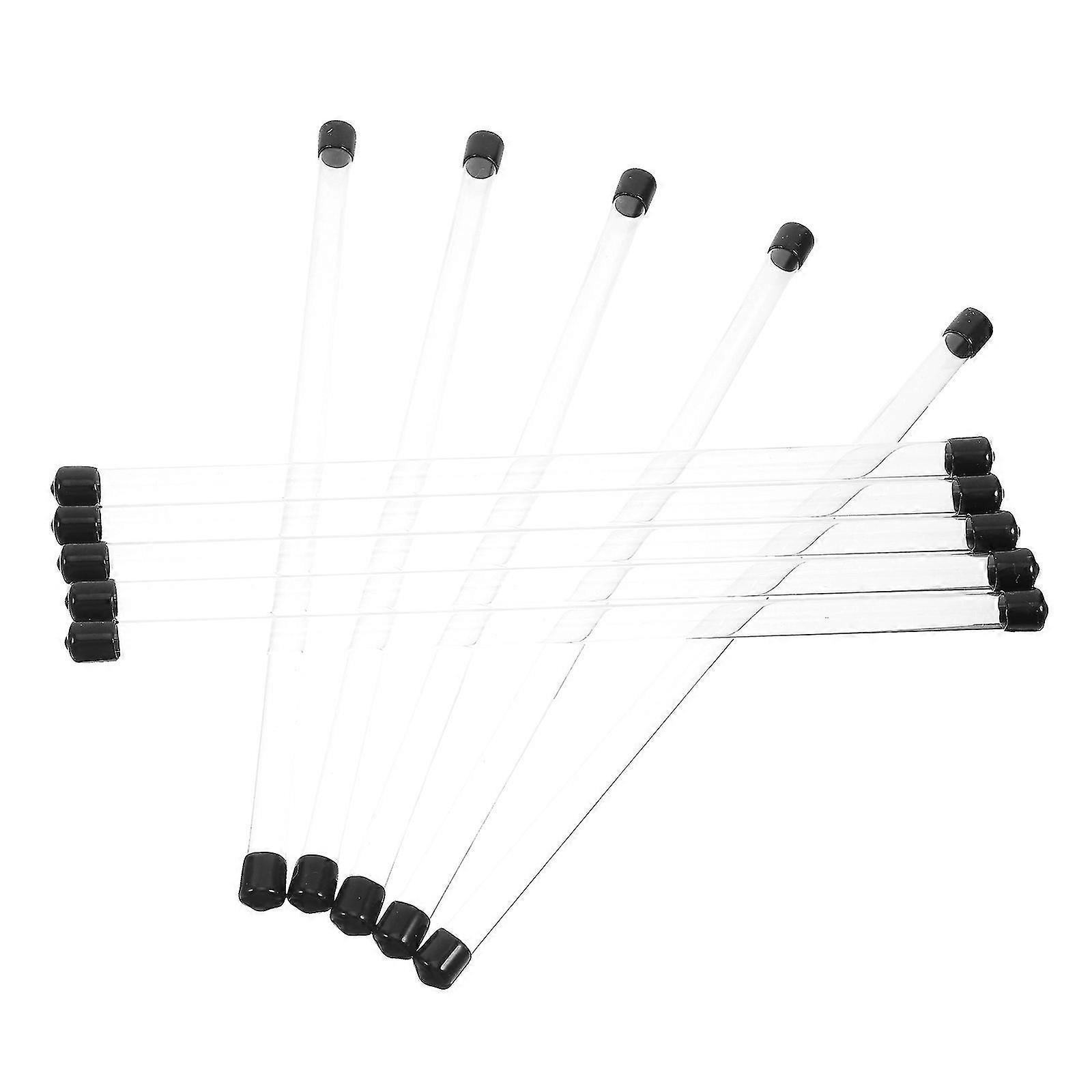 10Pcs Clear Plastic Experimental Round Tubes for Storage Assorted Color