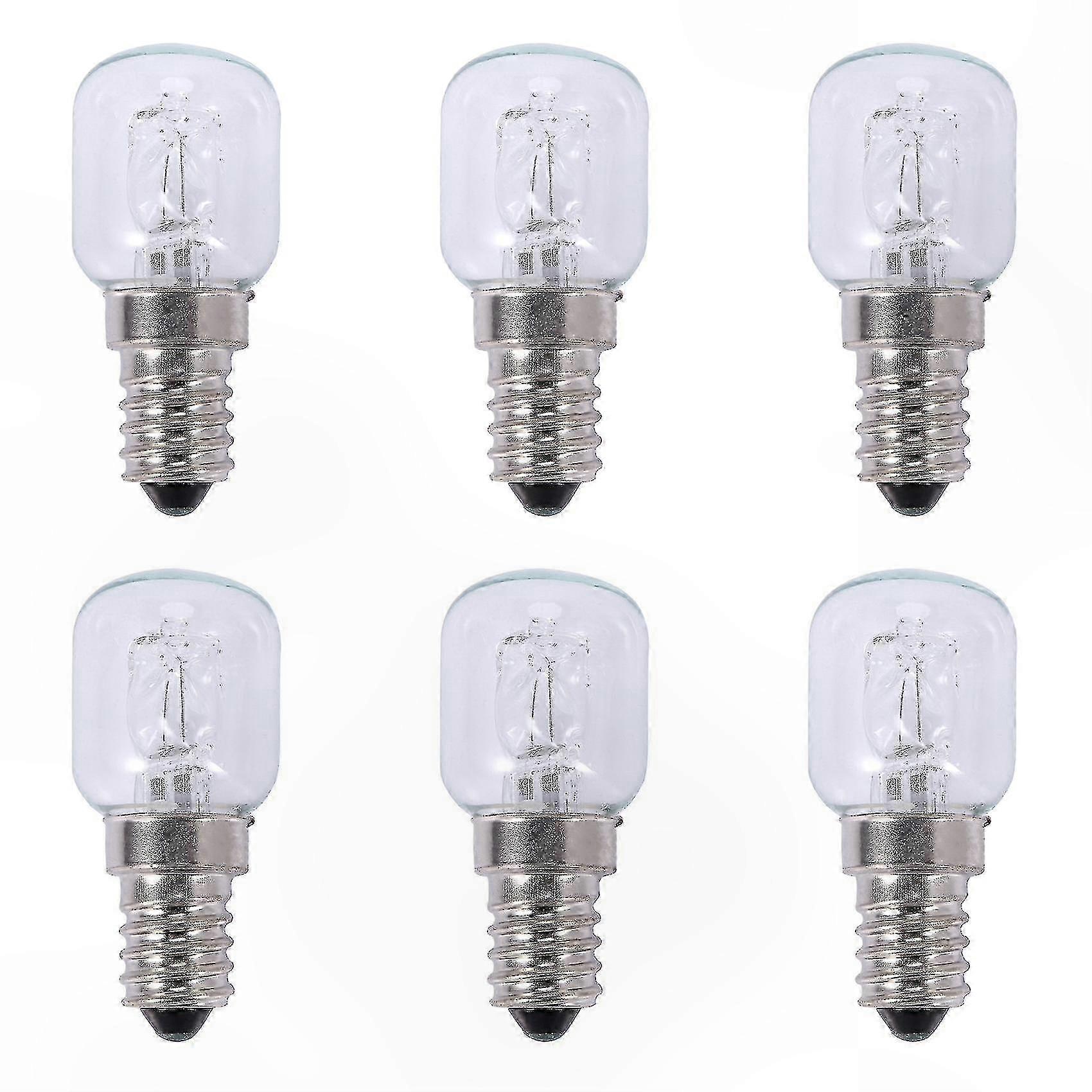 6x E14 500°C High Temp Halogen Oven Bulb 25W Quartz Light