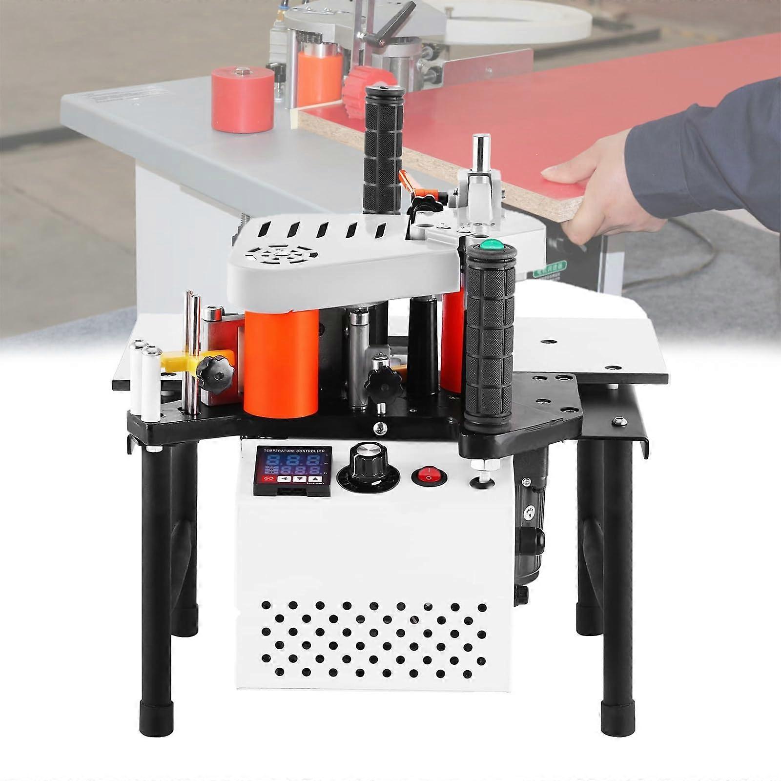 Woodworking Edge Banding Machine with DualSide Glue Application and Adjustable Speed Feeding