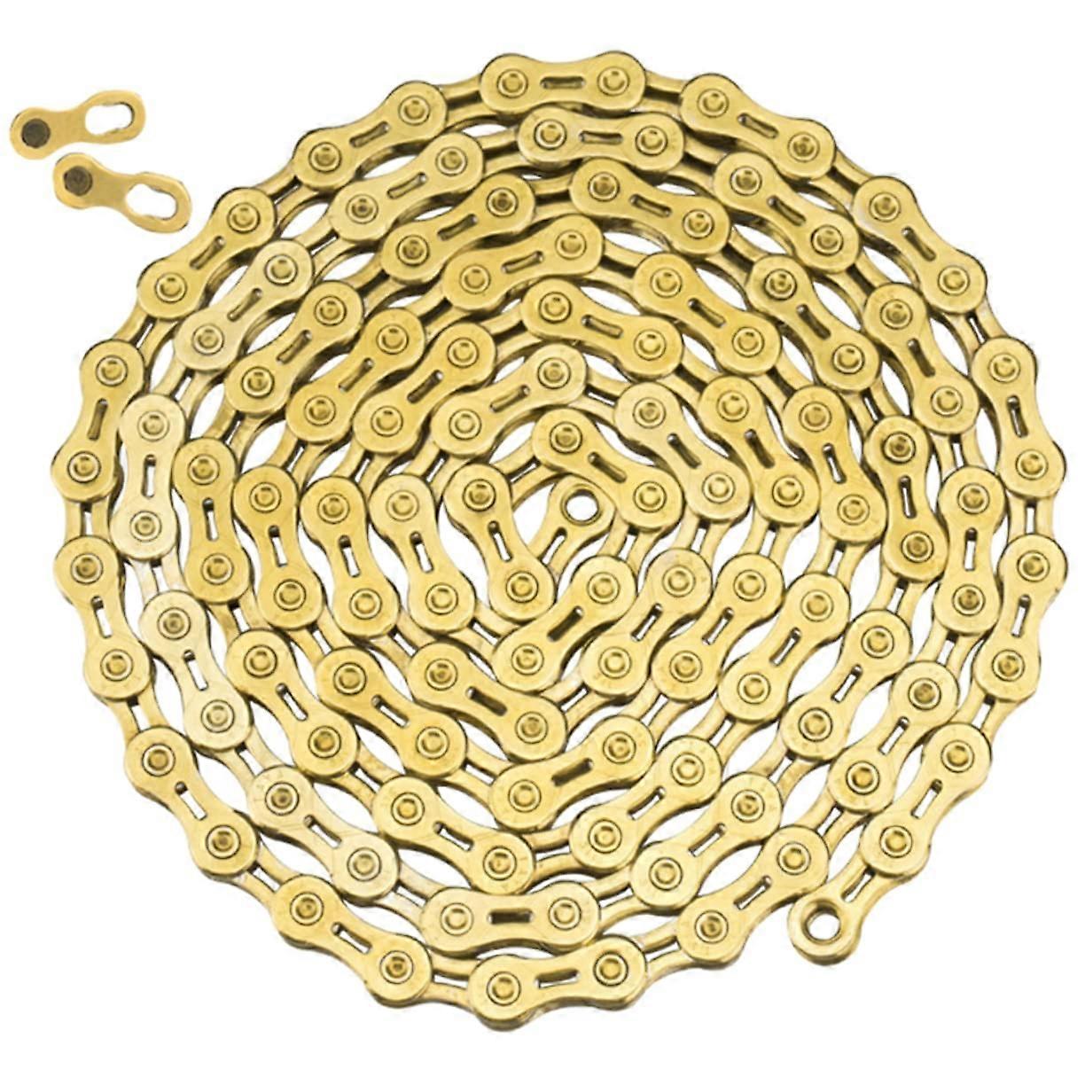 Durable Mountain Bike Chain Replacement with Smooth Shifting and RustProof Carbon Steel