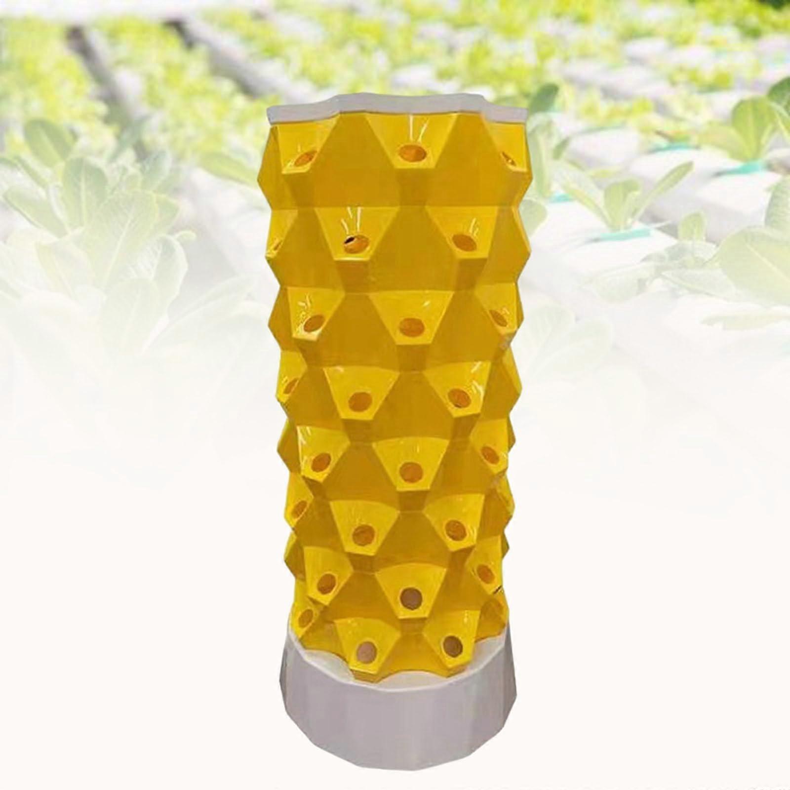 Vertical Hydroponic Tower 64Pot SpaceSaving Indoor Herb and Vegetable Growing System