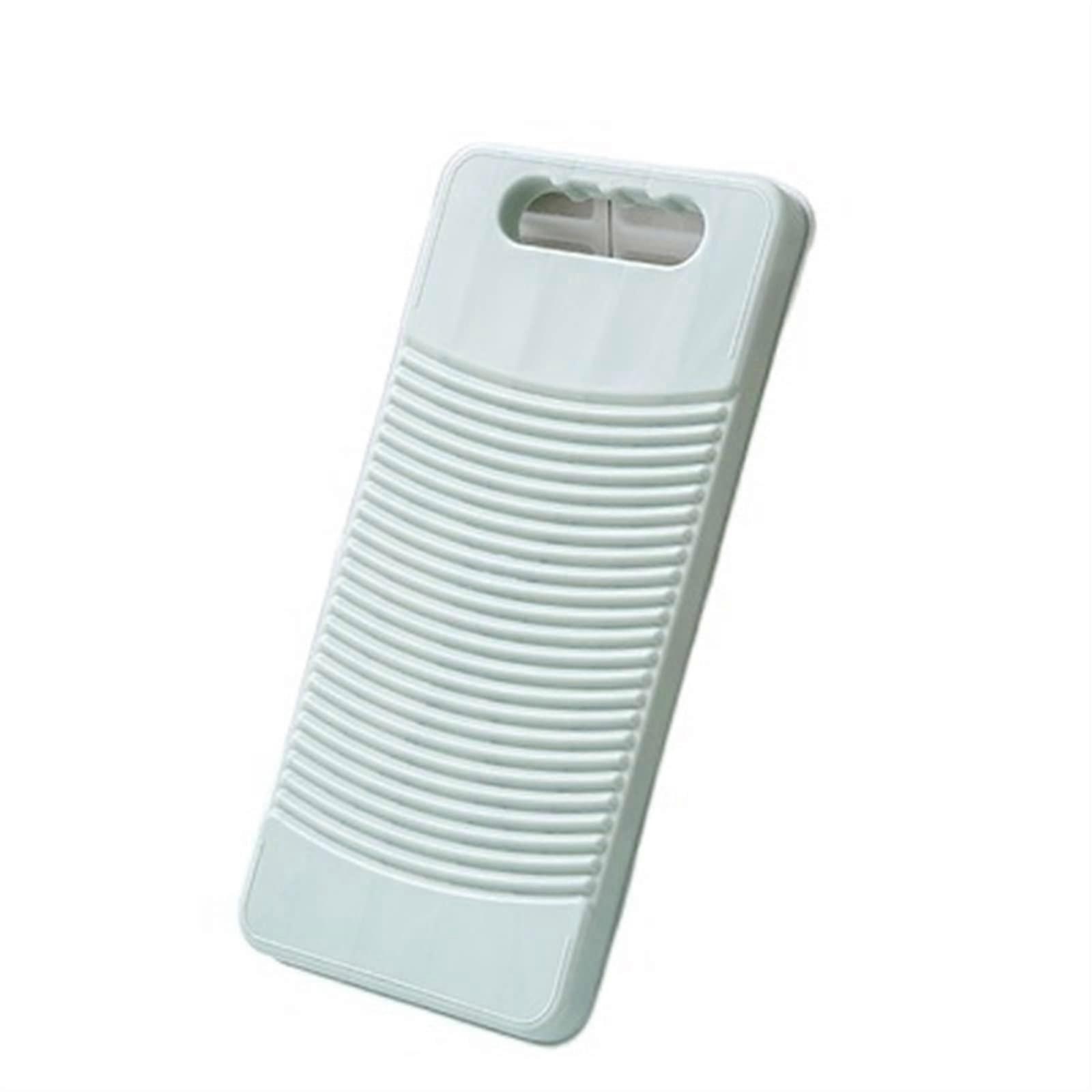 Durable Green Plastic Laundry Washboard for Clothes Hand Washing, Mini Scrubbing Board