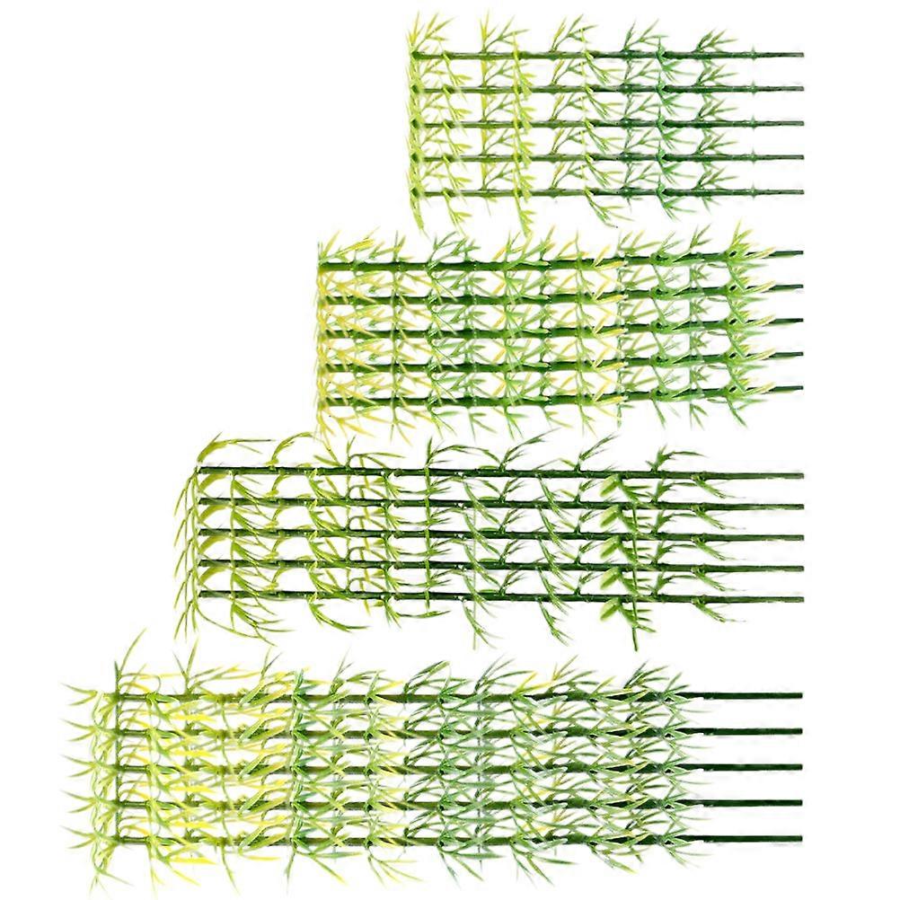 Plastic Bamboo Trees Model for Decor 80Pcs Simulated Bamboo Decoration Kit