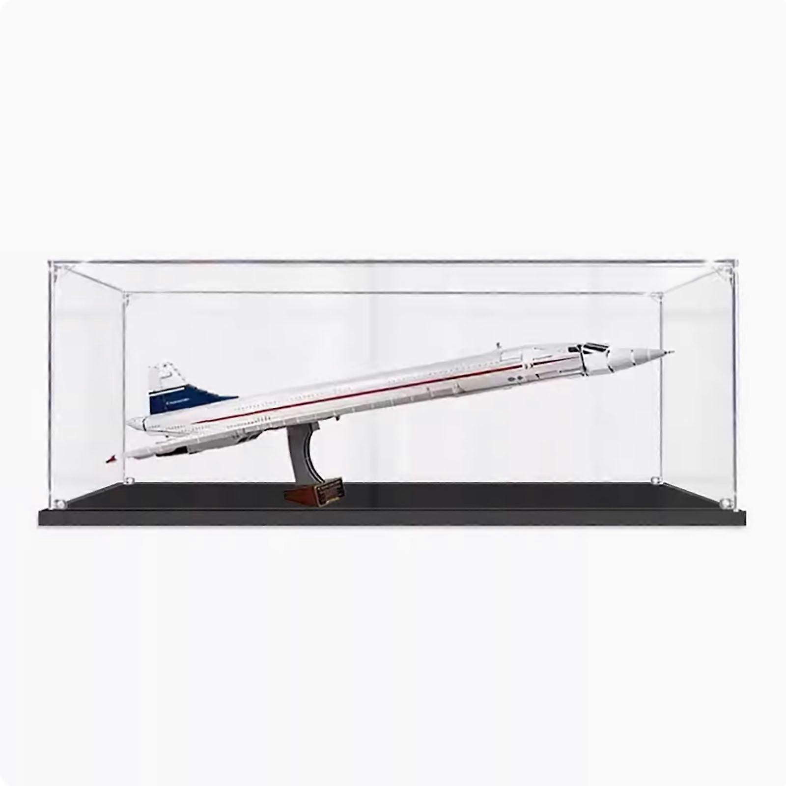 Acrylic Display Case Clear Dustproof Showcase 2mm Storage Box for  10318 Concorde Model