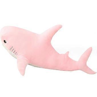 Plüsch-Hai-Kissen, 79 cm großer, riesiger rosa Hai – superweiches Kuscheltier fürs Kinderzimmer