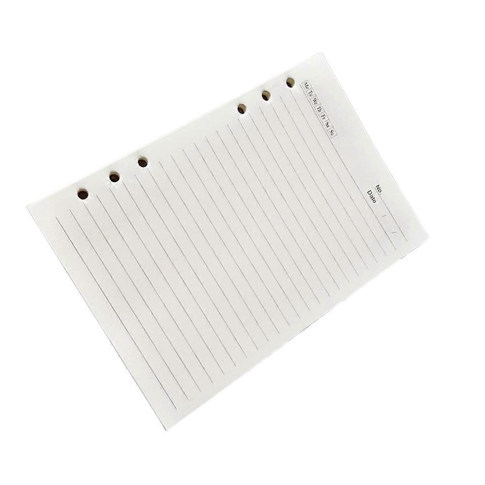 Loose Leaf Paper for Notebook A5 6-Hole Replacement Paper for Writing 2Pcs