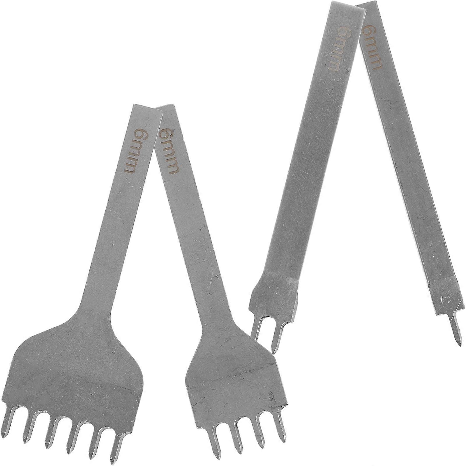 Multi-Function Puncher Tools 4Pcs Craft Tools Designed For Craftsmen And Hobbyists In Silver Color For Stamping