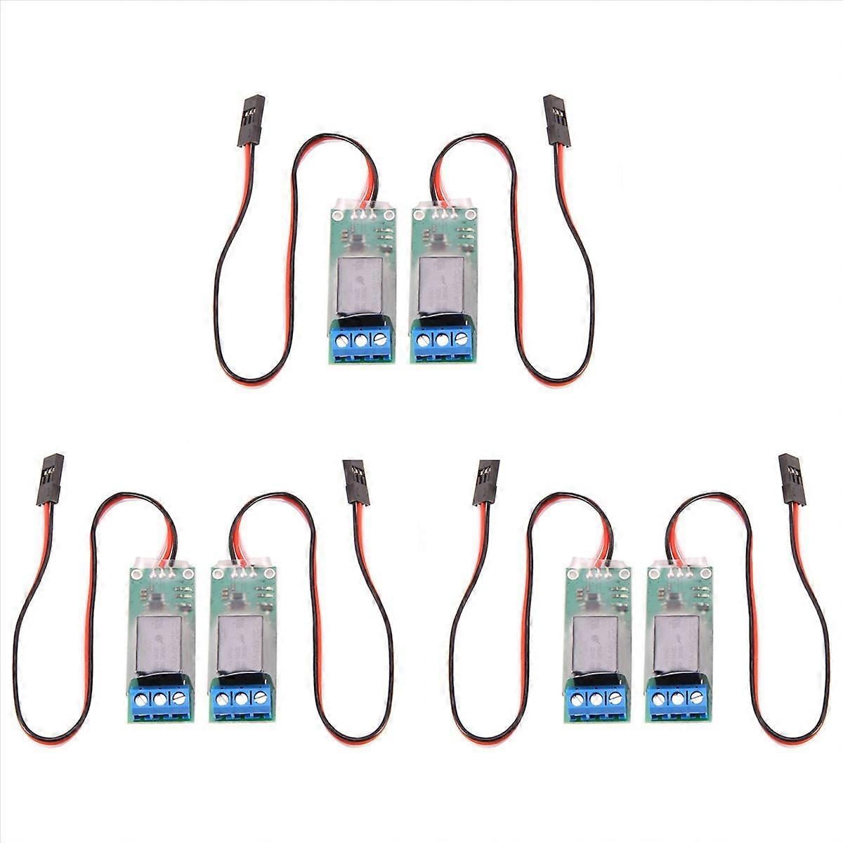 6PCS RC PWM Electronic Relay Switch for RC Airplane DIY Model Navigation Lights Controller Universal
