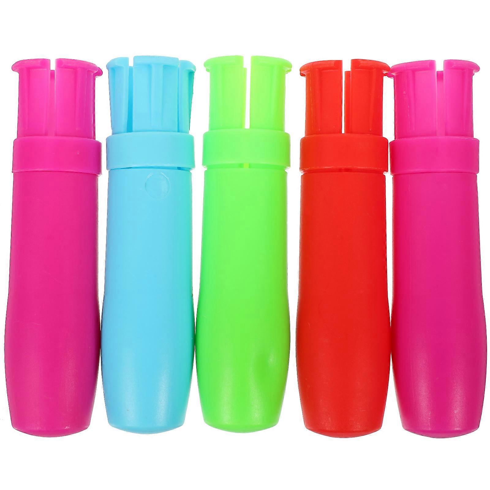 Plastic Chalk Clip Holder for Holding Use 5Pcs Assorted Color Adjustable