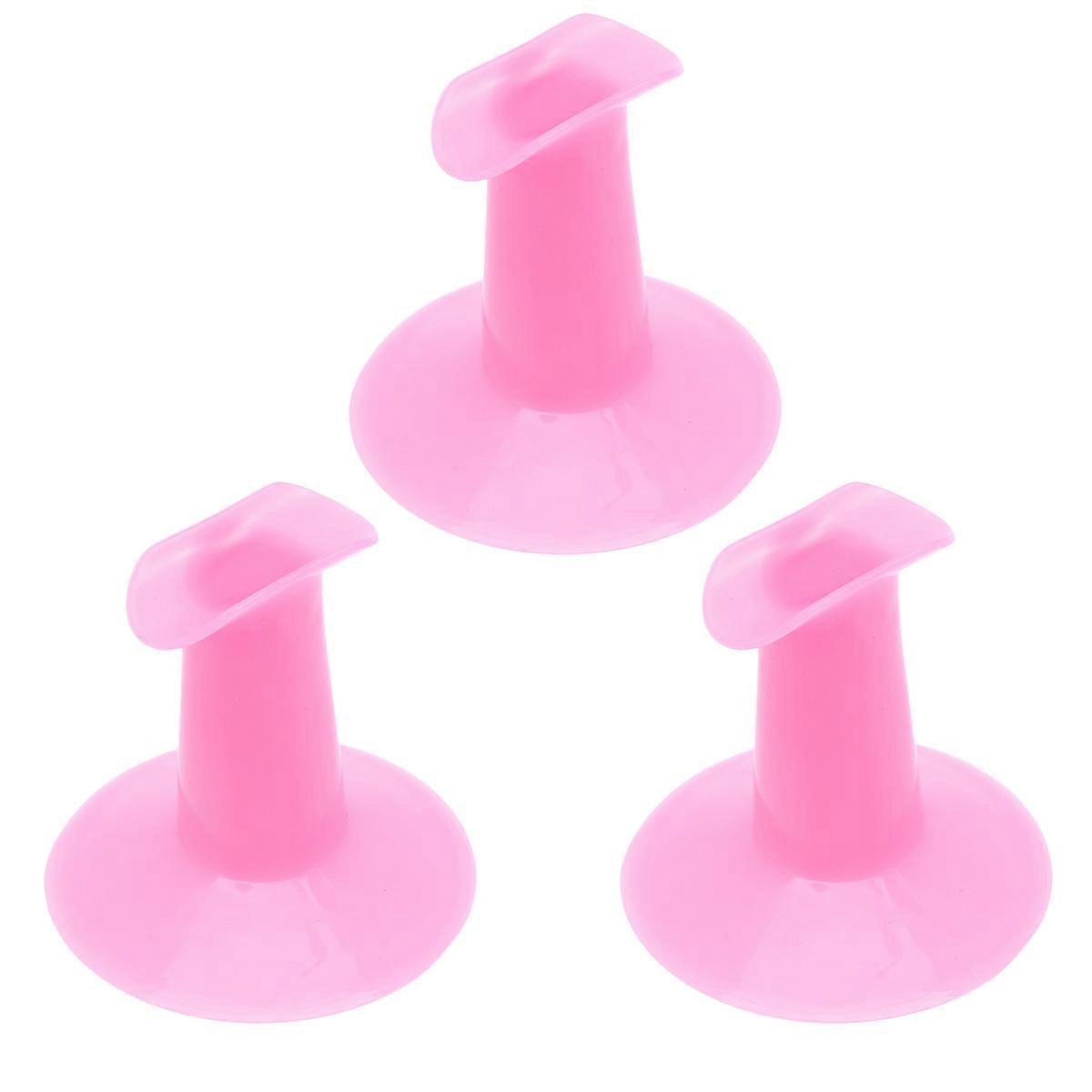 Nail Support Hard Plastic Stand for 3Pcs Salon DIY Use