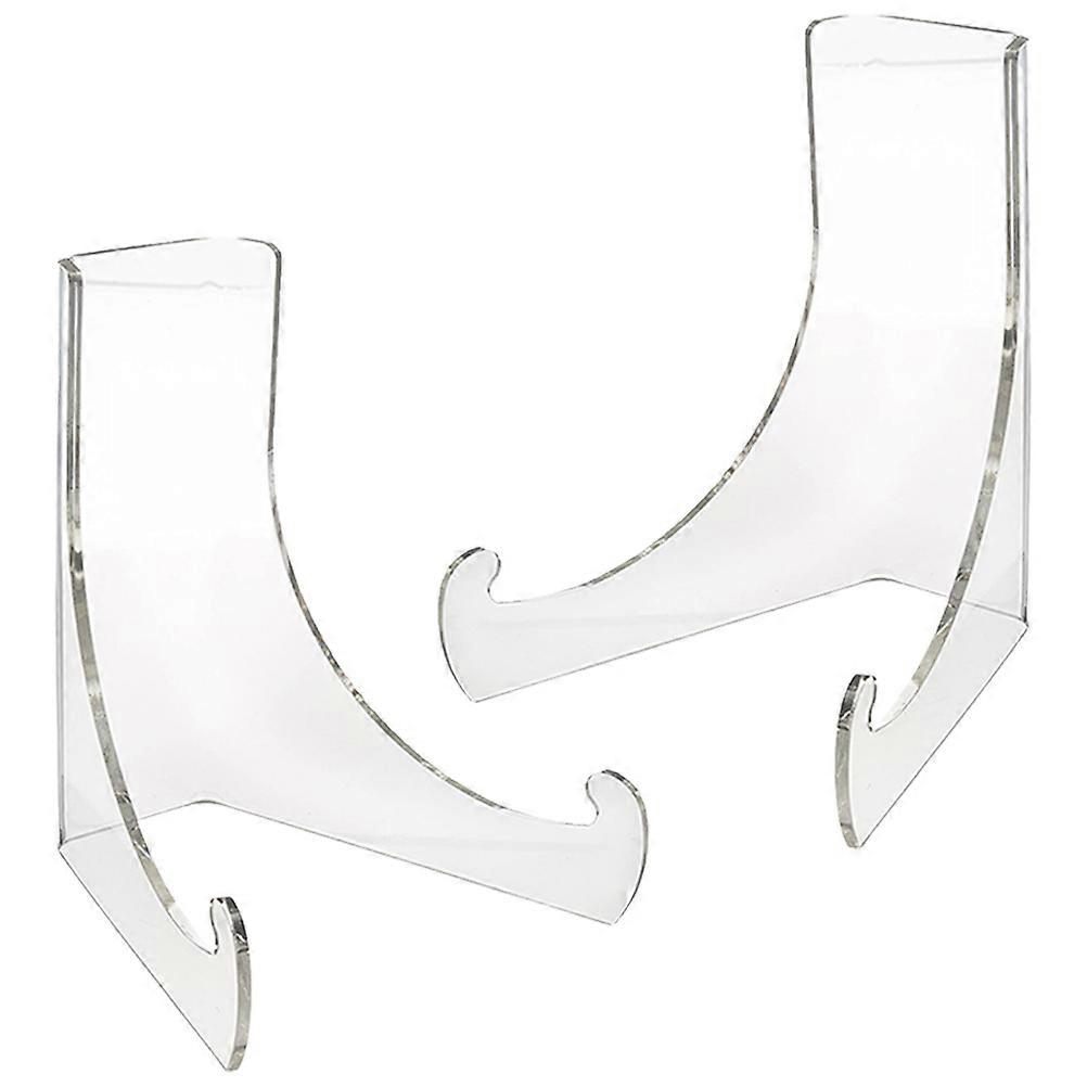 Acrylic Display Stand Transparent for Display 2Pcs Showcase Rack Versatile