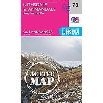 Nithsdale & di Annandale, di Sanquhar & di Moffat (OS Landranger mappa)