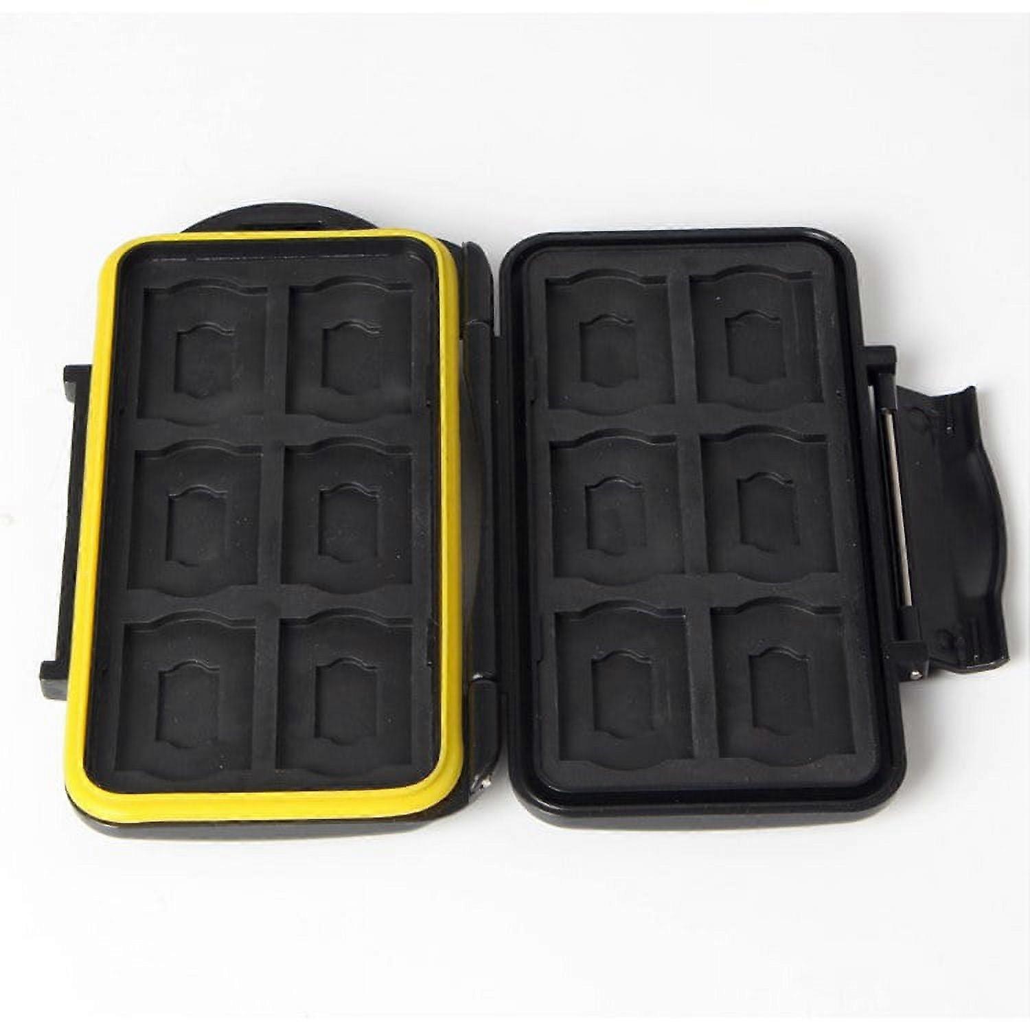 MC-CF/SD/MSD8 Rugged Water-resistant Memory Card Case,2Pcs