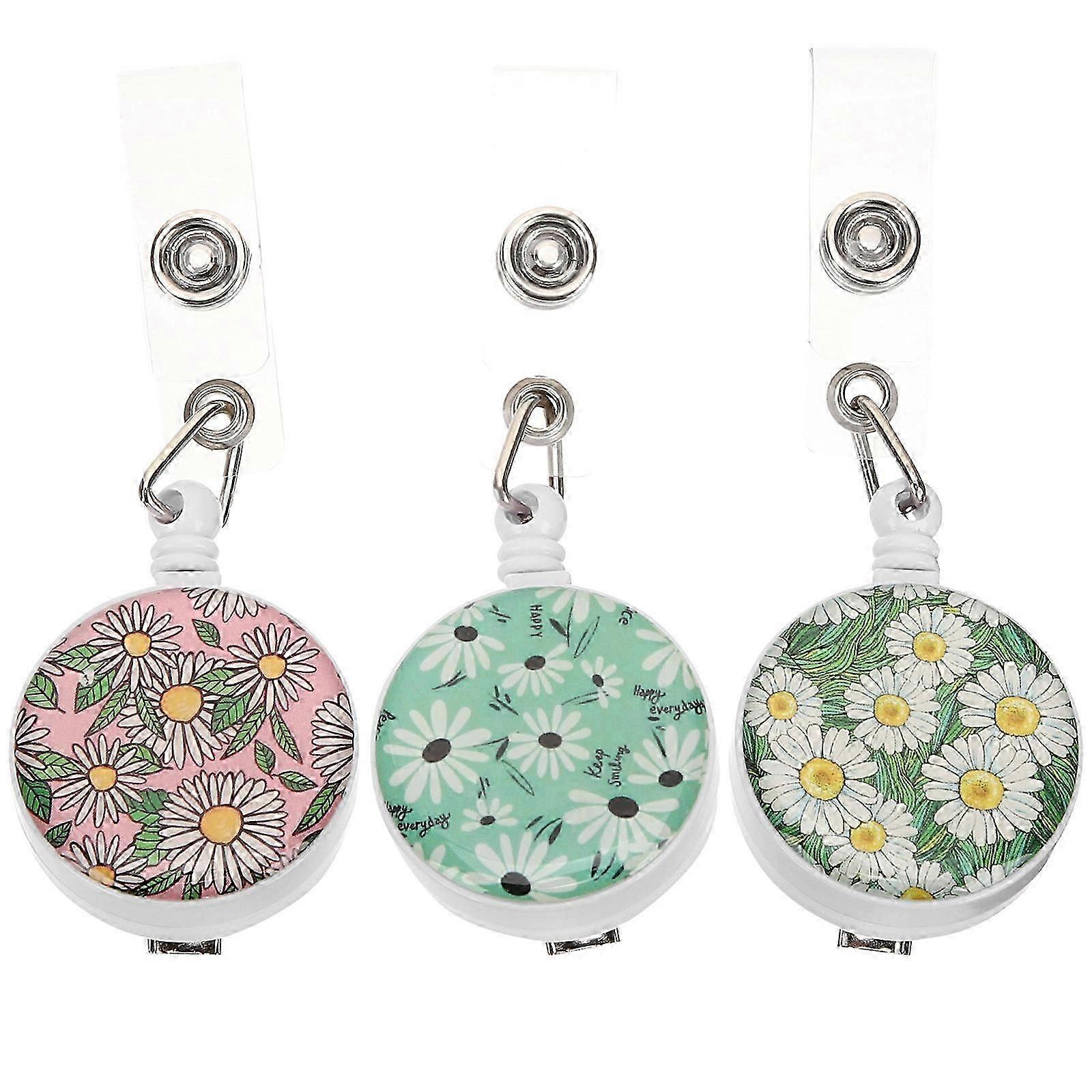 Multi-Function Badge Holder Rotating Badge Clips for Daily Use 3Pcs