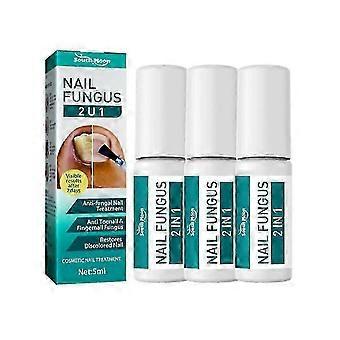 1-5x Nailner Børste Mod Neglesvamp 2-i-1 Behandler & Gør Nailene Lysere_duiBT