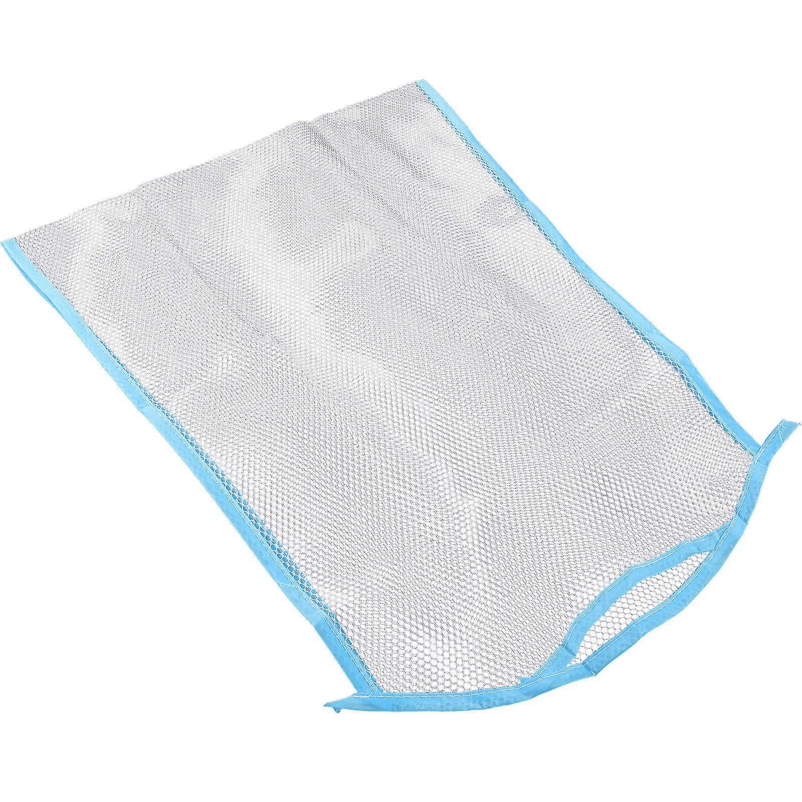 Sky-Blue Mesh Drying Net for Laundry with Windproof Feature