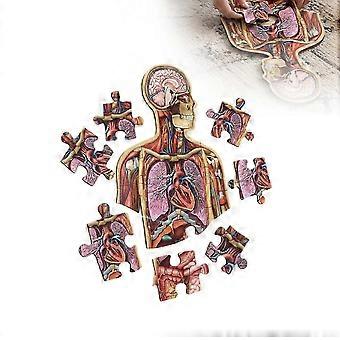 Human Body Puzzle 100 Pieces, Human Anatomy Jigsaw Puzzles, Kids Educational STEM Science Learning Puzzle Toy-tfd