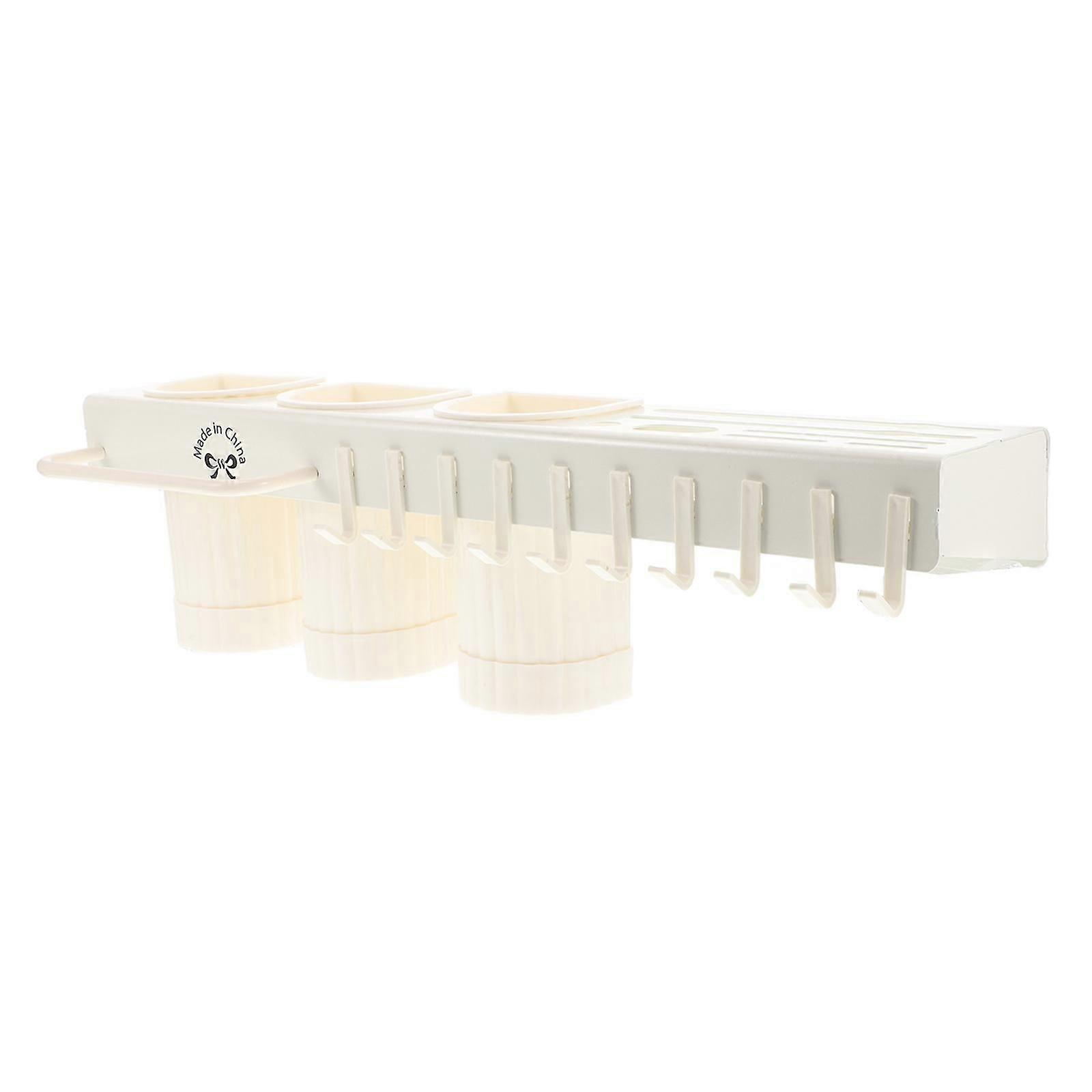 Multifunctional Kitchen Rack with Hooks for Wall Mounted Storage Organizer