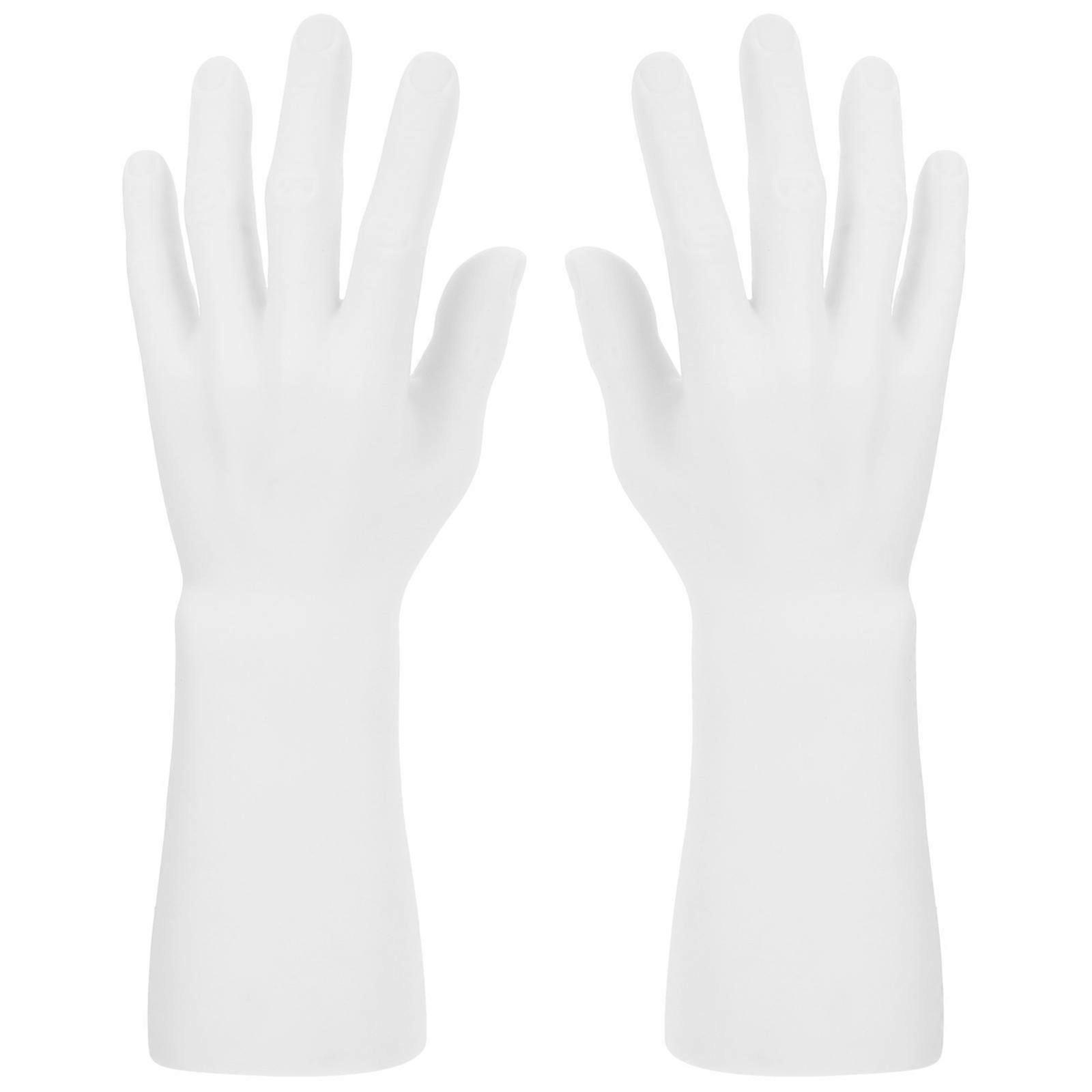 White Decorative Hand Jewelry Holder for Display 4Pcs Multi-Function