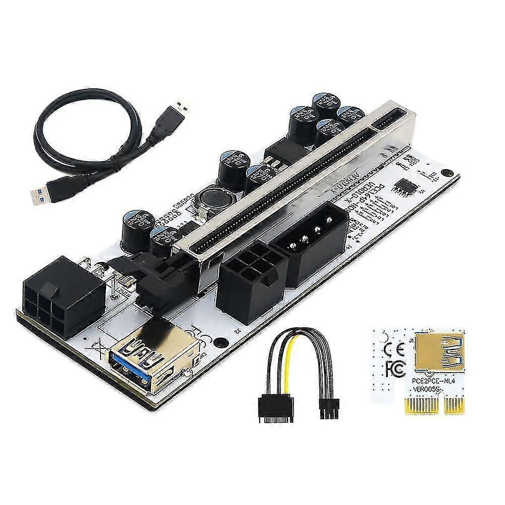 Nouvelle version 010-x Pcie Riser avec LED pour Gpu Btc Mining (1 Pcs)