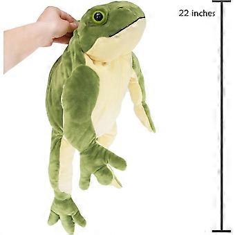 Sapo de pelúcia gigante, brinquedo macio, 56 cm (22 polegadas), verde