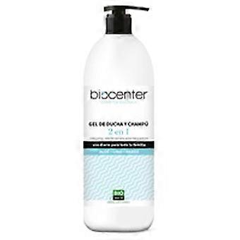 Organic aloe, flax and rice shower gel and shampoo 2 in 1 1 L
