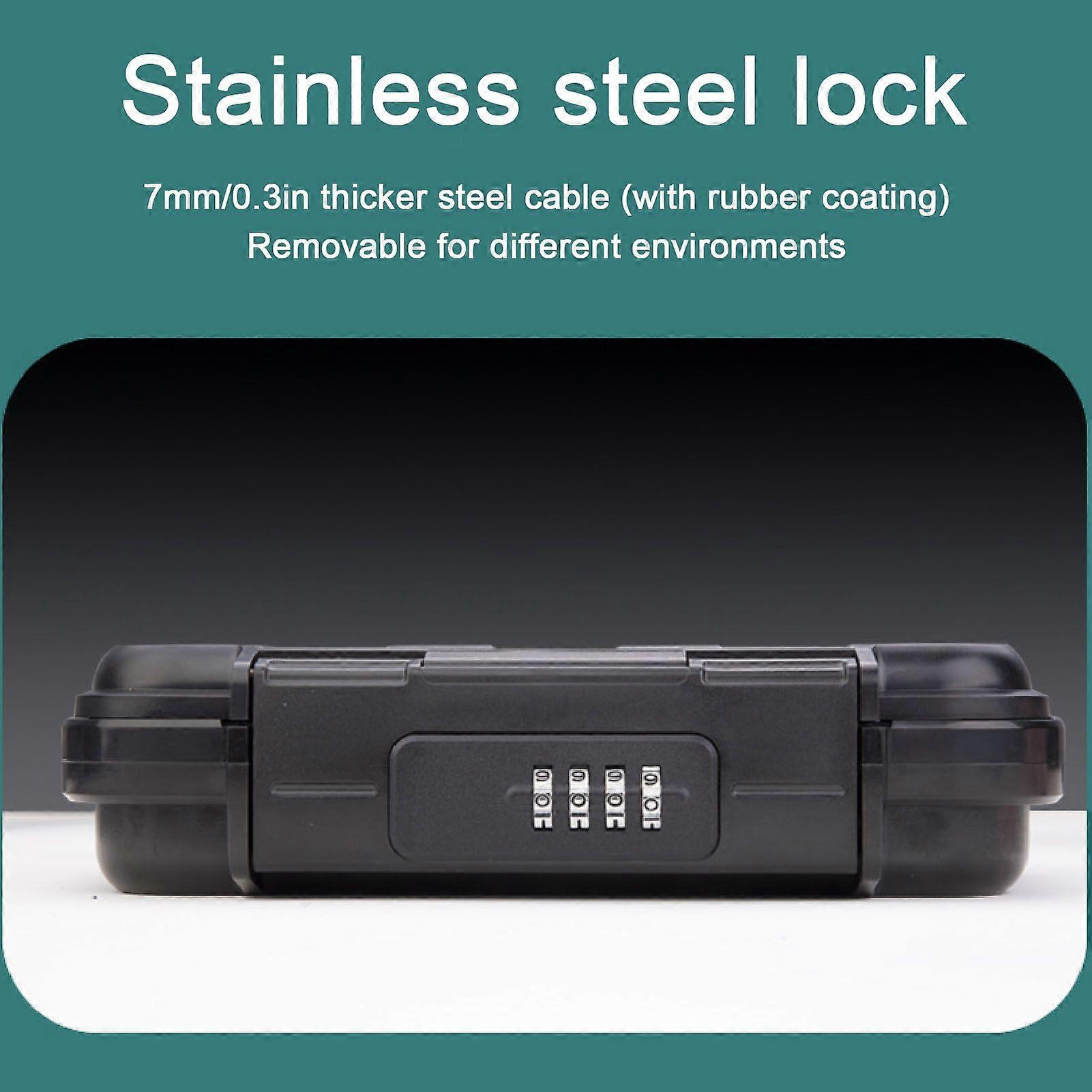 Portable Security Case Waterproof Rustproof Combination Security Key Lock Box for Outdoor