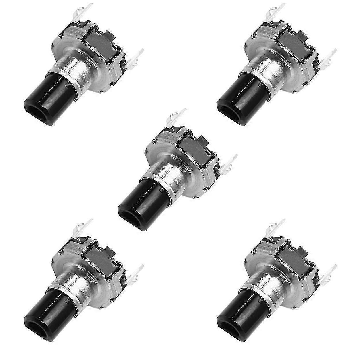 5Pcs EC12D1524403 Car Navigation CD Volume Encoder with Push Button Switch EC12 Round Type 30 Posit