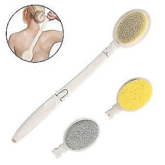 Badebürste, 3 in 1 faltbarer langer Griff