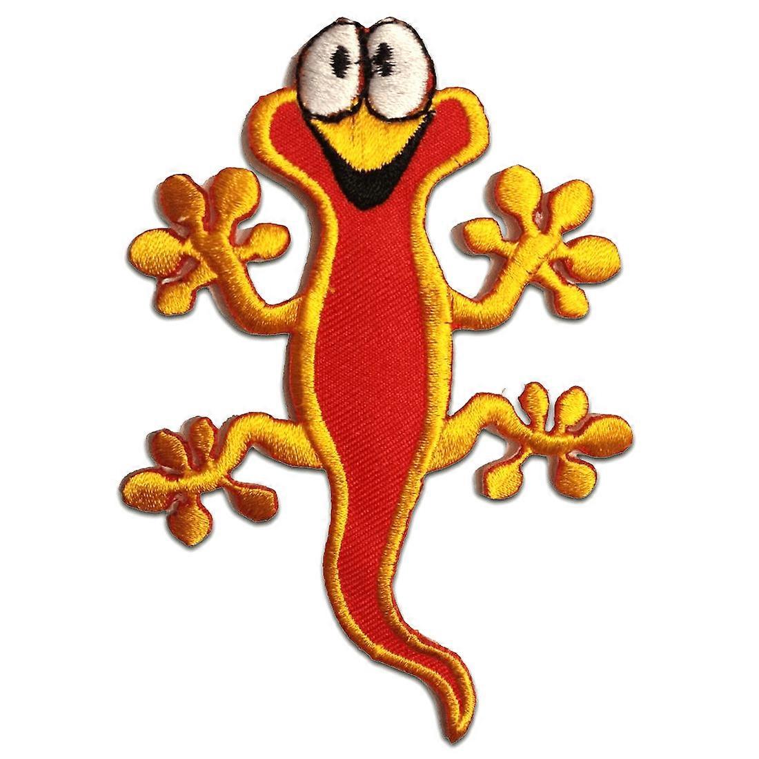 Patch / Iron-on Patch - Worm Animal - Red - 7x10.5 - Applique Patch Patches