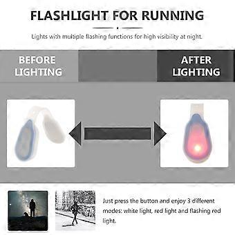 Lampes de course LED multifonctions pour coureurs, mini lampes de sport en silicone ABS, lot de 8