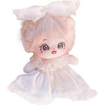 20cm Plush Doll Girl Naked Humanoid Stuffed Body no Attribute 8" Normal Body Wearable Clothing Dress Up Gifts (a-20-with Skeleton)