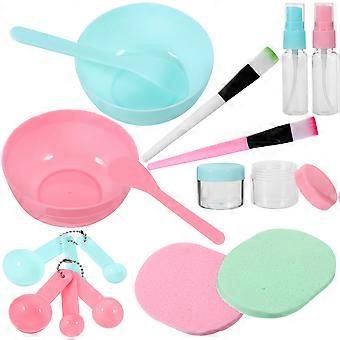 DIY Facial Mask Tool Facial Mask Bowl Set for Making 1Set Green Set