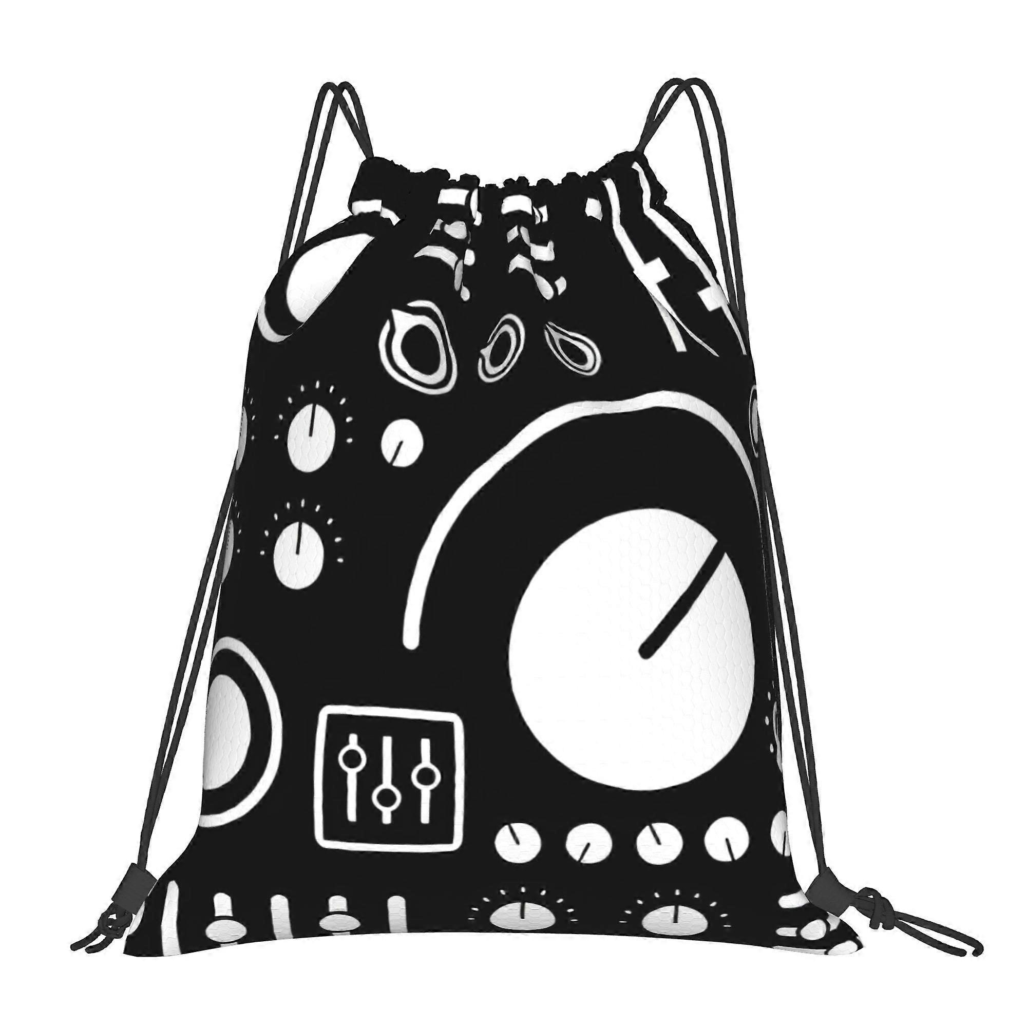 1pc Sports Backpack Featuring Synthesizer Knobs And Dials with a Drawstring Closure-Cqazw