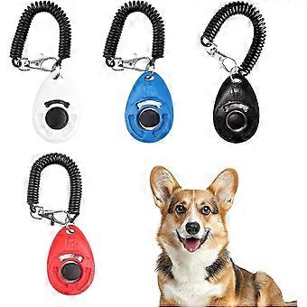 4PCS Dog Clicker Dog Training Clicker with Wrist Strap Effective Behavioral Training Tool for Cats Birds Puppy Recall Color Random