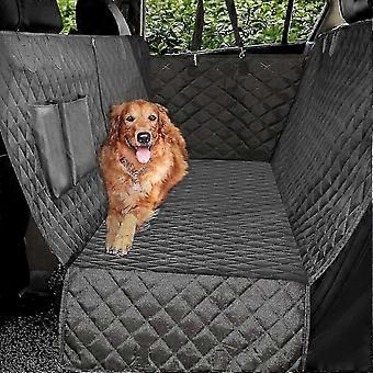 Car Seat Protector, Dog Seat Cover With Side Wings, Rear Pet Seat Cover-black, Hammock Convertible C-yky