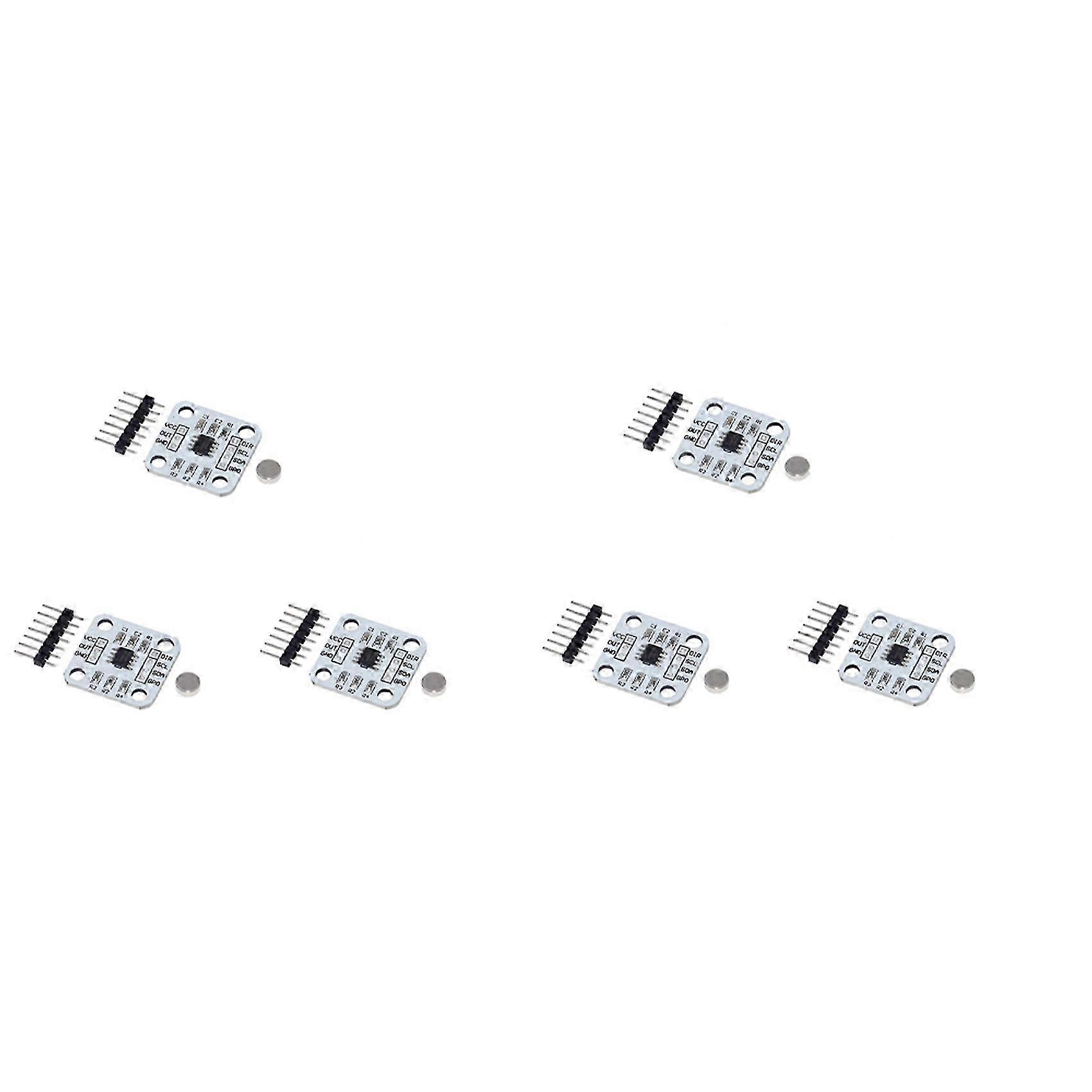 6Pcs AS5600 Encoder 12 Bit Precision Magnetic Induction Angle Measuring Sensor Module Electronic Components