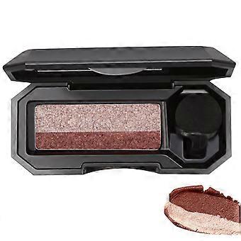 Eyeshadow Palette Waterproof LongLasting Pigment Glitter Shades with Brush Red Brown