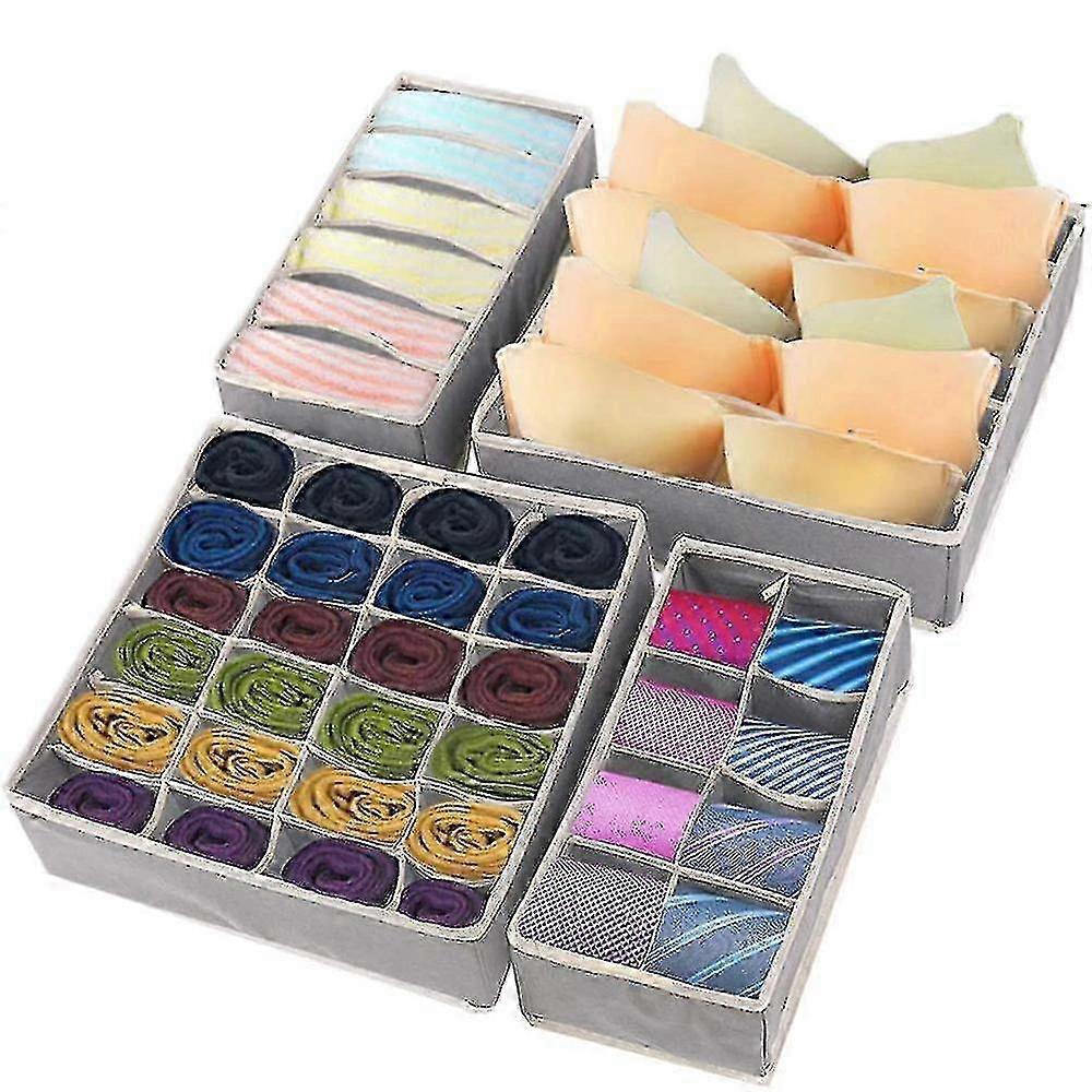 4 Packdifferent Sizes Foldable Drawer Organizers,drawer Organizer
