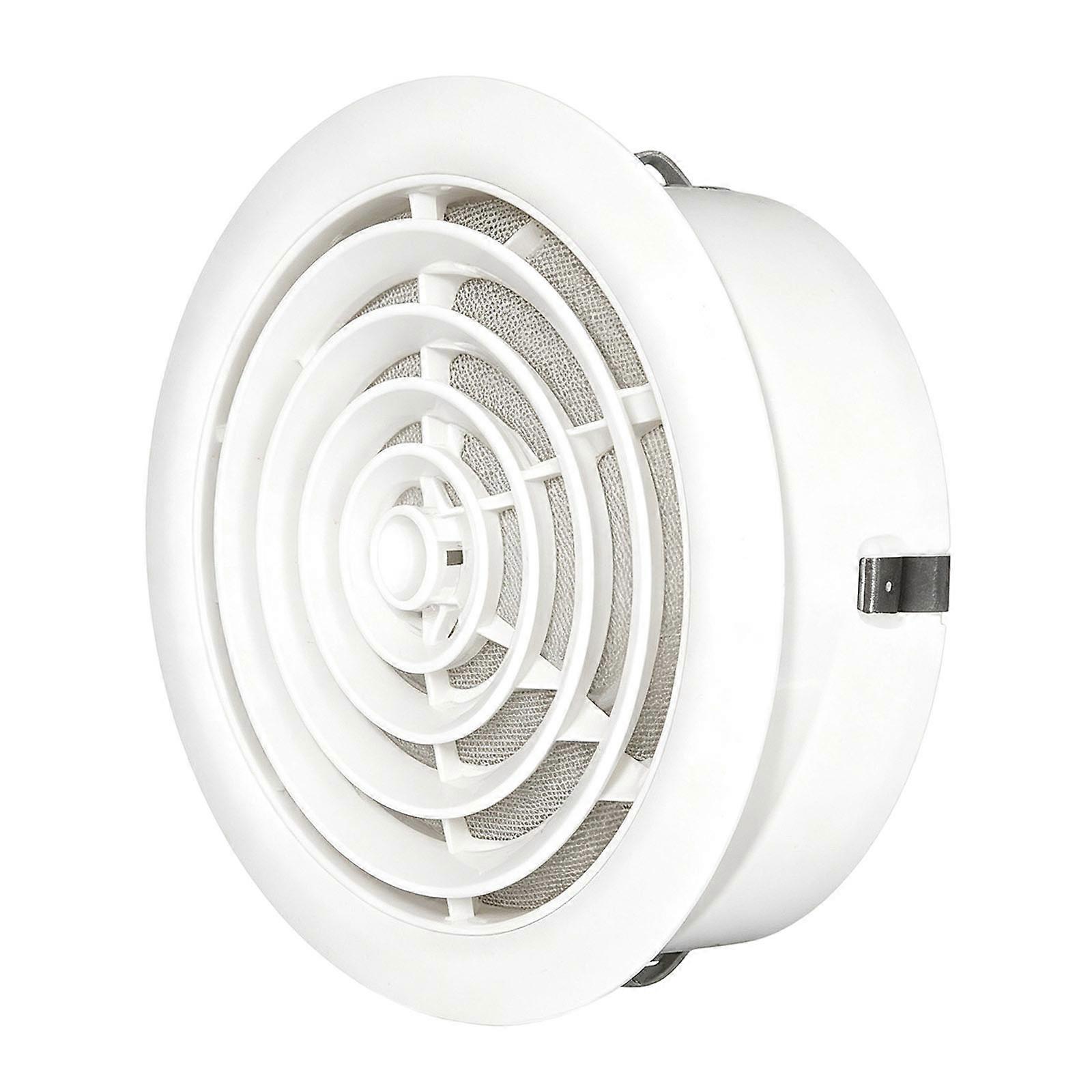 Round Ceiling Cover Insert with ABS Radial Grille, Spring-Mounted Sides, and Replacement-Friendly Removal for Care  100