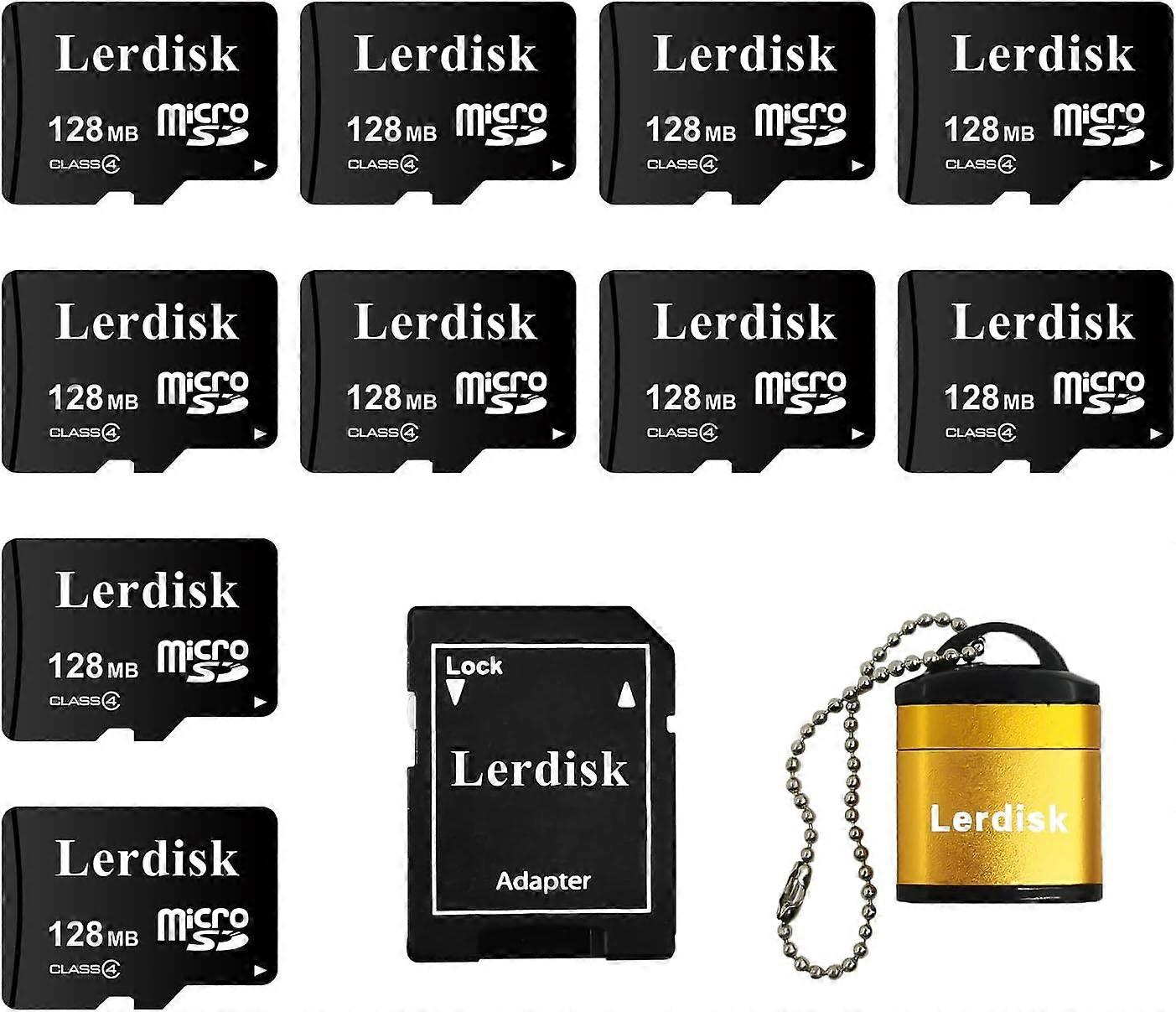 10-Pack 1GB Micro SD Card Bulk with SD Adapter