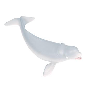 Beluga Model White Whale Simulation Educational Toy 2Pcs for Kids
