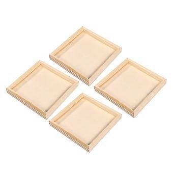 3D Puzzle Organizers for Sorting 12Pcs Durable Wooden Storage Trays
