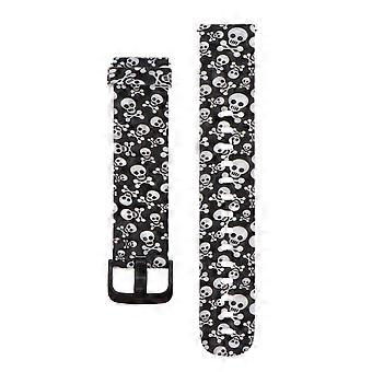 Jugendversion Hwami Uhrenarmband für Uhren Silikon Totenkopf-Stil Armband