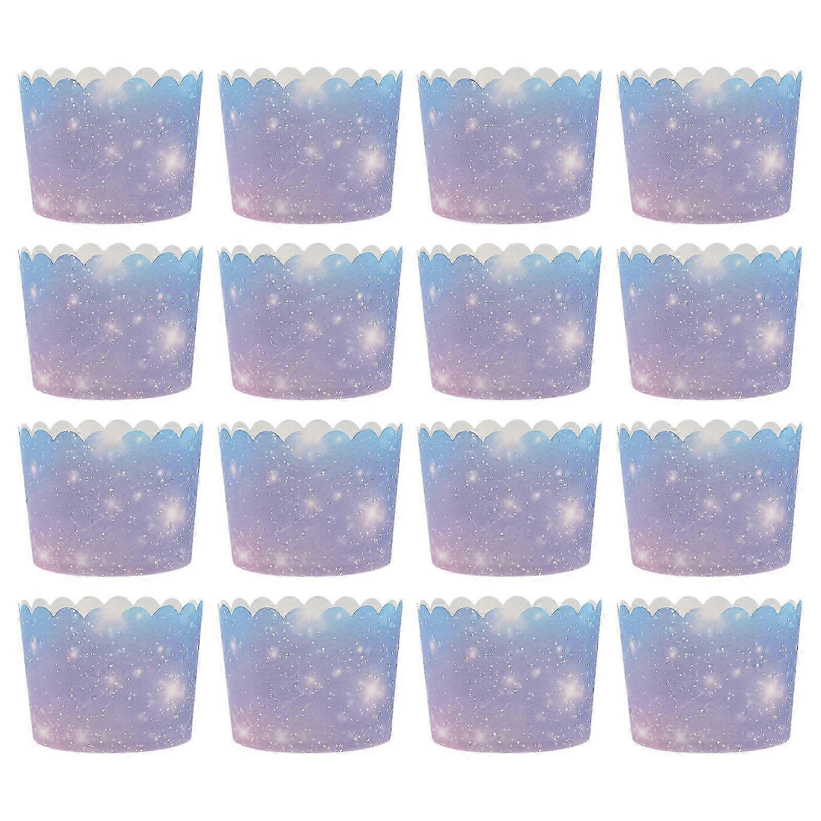 Purple Gradient Cupcake Liners Muffin Cups for Baking Use 100Pcs Set