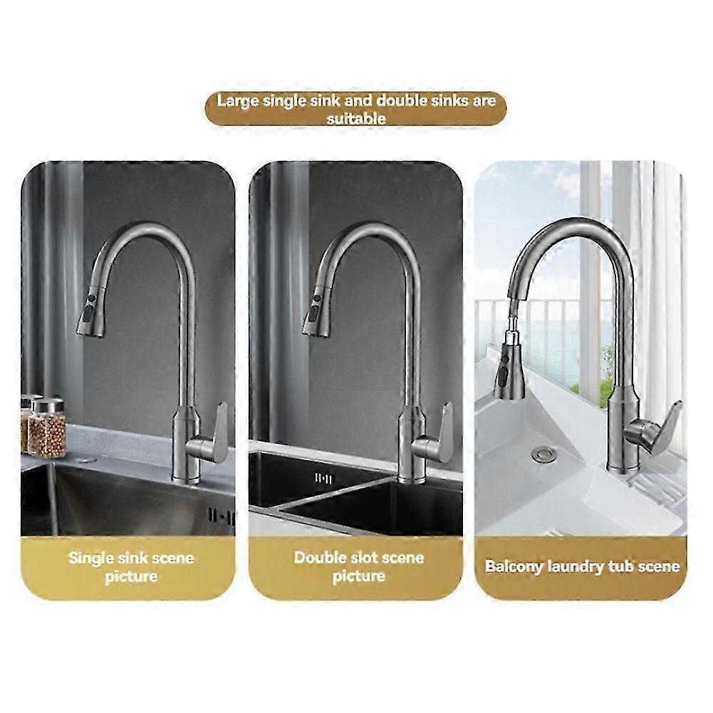 304 Stainless Steel Pull Out Kitchen Tap