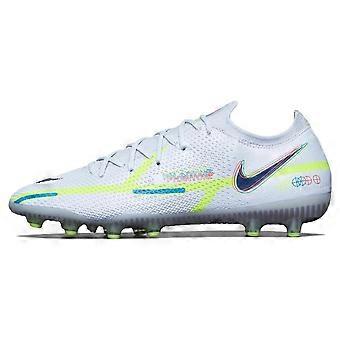 Nike Phantom GT2 AG Fußballschuhe für Kunstrasen, Herren, Weiß, Grün, Blau, DC0748-054