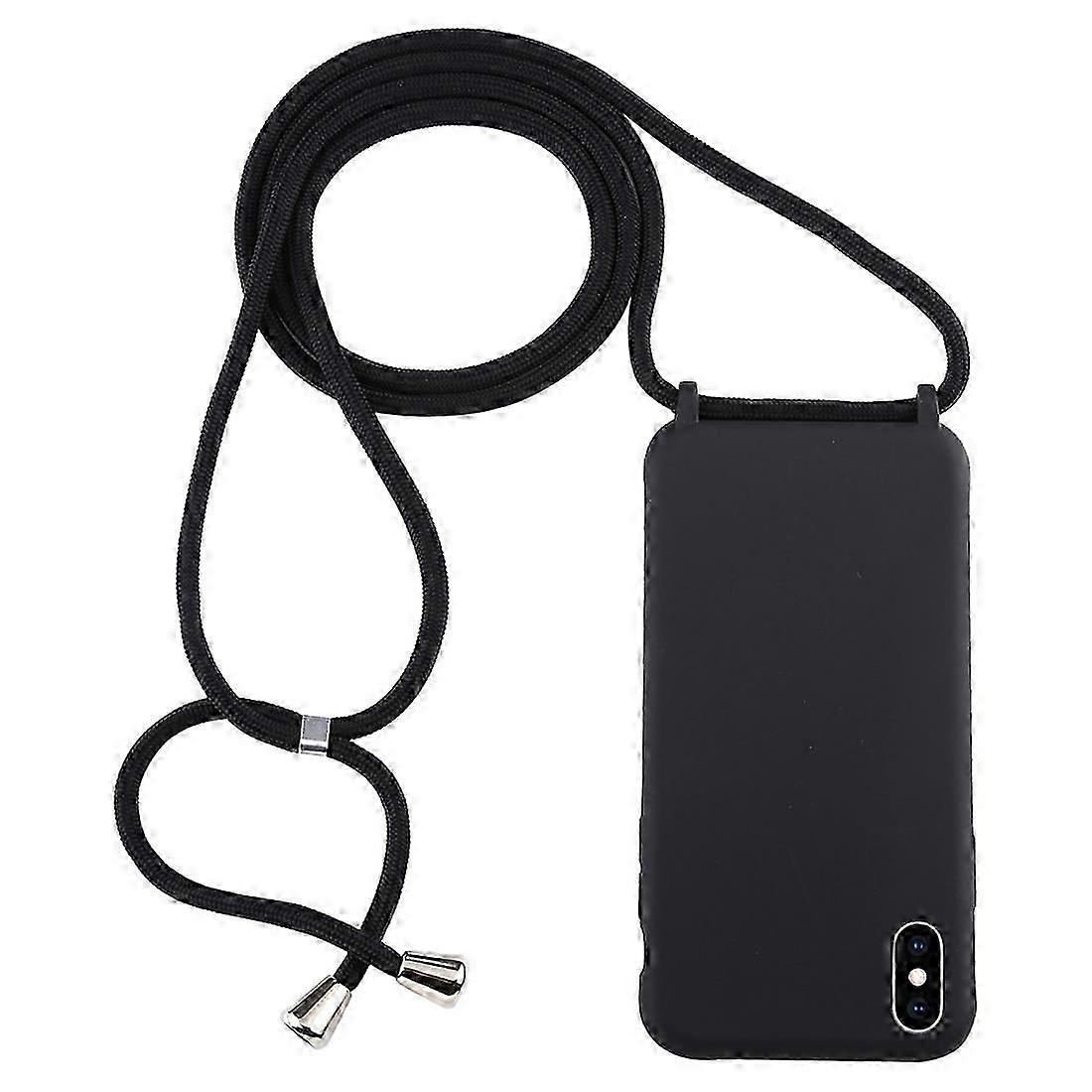 Candy-colored TPU Protective Case with Lanyard, Designed for iPhone XS Max